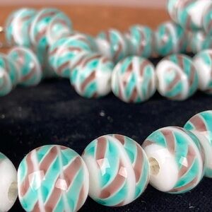 Lampwork Beads - Craft Supplies - Strand of Beads